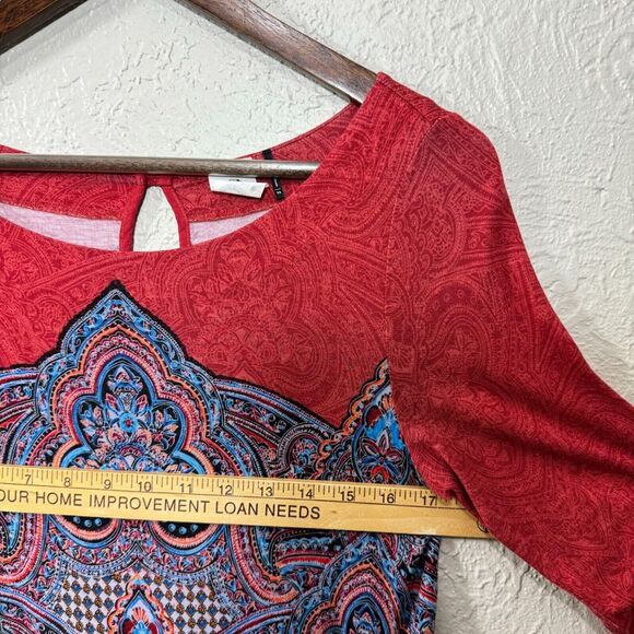 Anthropologie Akemi + Kin Gia Tunic Blouse Top XS Paisley Light Indie Gypsy Boho - Picture 11 of 16